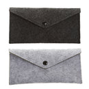 Handmade Wool Felt Glasses Case Eyeglasses Sunglasses Button Case Box Holder Pen Pouch Black