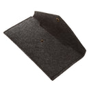 Handmade Wool Felt Glasses Case Eyeglasses Sunglasses Button Case Box Holder Pen Pouch Black