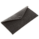 Handmade Wool Felt Glasses Case Eyeglasses Sunglasses Button Case Box Holder Pen Pouch Black