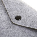 Handmade Wool Felt Glasses Case Eyeglasses Sunglasses Button Case Box Holder Pen Pouch Grey