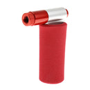 Portable CO2 Bicycle Bike Threaded Cartridge Tire Pump Mini Cycle Tyre Inflator for Presta Schrader Red