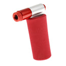 Portable CO2 Bicycle Bike Threaded Cartridge Tire Pump Mini Cycle Tyre Inflator for Presta Schrader Red