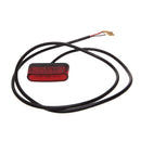 Acrylic Bicycle Scooter Electric Car Fender Mud Flaps 3w LED Tail Lights - Red