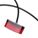 Acrylic Bicycle Scooter Electric Car Fender Mud Flaps 3w LED Tail Lights - Red