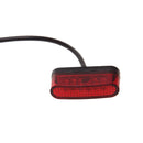 Acrylic Bicycle Scooter Electric Car Fender Mud Flaps 3w LED Tail Lights - Red