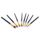 13pcs Wooden Handle Makeup Brushes Set Eyeshadow Eyeliner Foundation - Black