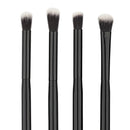 Black Handle Professional Eye Shadow Makeup Brushes Set Cosmetic Eyeshadow Nylon Hair Brush Kits(8pcs)