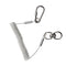 1.5m Retractable Fishing Lanyard Coiled Tether with Swivel Hook Carabiner