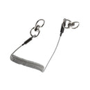 Heavy Duty 1.6m Retractable Fishing Lanyard Coiled Steel Wire Safety Tether