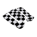 3 piece Black and White Grid EVA Diamond Surfboard Traction Tail Pads Deck Grips