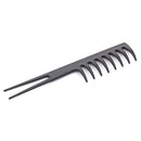 10pcs/set Pro Salon Hair Cut Styling Hairdressing Barbers Combs Brushes with Storage Bag - Black