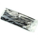 10pcs/set Pro Salon Hair Cut Styling Hairdressing Barbers Combs Brushes with Storage Bag - Black