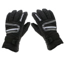 1 Pair Anti-Slip Windproof Waterproof Warm Thermal Keep Snowboarding Skiing Outdoor Sports Gloves for Men Women XL Black