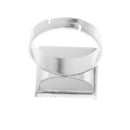 Durable Eyelash Extension Stainless Steel Adhesive Glue Ring Holder Pallet