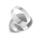 Stainless Steel Eyelash Extension Glue Ring Holder Pallet Heart Shape Silver
