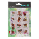12 Pcs Dry Trout Fly Fishing Flies Topwater Fishing Lures Hooks