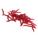 Pack of 50 Red Earth Worm Soft Lure Bait Great Imitation Realistic Movement