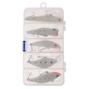 5 Pcs Noctilucent Fishing Lure Set Minnow Popper Pencil Crank VIB Hard Bait with Tackle Box