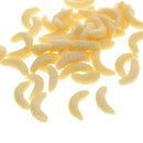 Pack of 100 Pcs Soft Worm Fishing Lures Artificial Simulation Maggot Bait