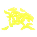 Pack of 100 Pcs Soft Worm Fishing Lures Artificial Simulation Maggot Bait