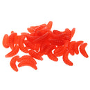 Pack of 100 Pcs Soft Worm Fishing Lures Artificial Simulation Maggot Bait