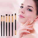 Professional 6pc Eye Brushes Set Eyeshadow Blending Pencil Brush Makeup Tool