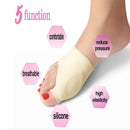 Women's Gel Toe Bunion Orthotics Pad Protector Sleeves Hallux Valgus Corrector Beige