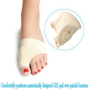 Women's Gel Toe Bunion Orthotics Pad Protector Sleeves Hallux Valgus Corrector Beige