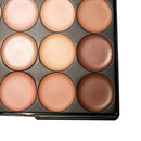 Women Girls Cosmetic Beauty Party Charms Eye Makeup Tools 15-Color Eyeshadow Palette+20Pcs/Set Eyebrow Lip Makeup Brushes Black