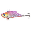 10Pcs Multicolored ABS Plastic VIB Fishing Lures Crankbait Tackle Hooks