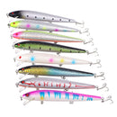 Set of 8 Hard Plastic Fishing Lures Baits Crankbaits Tackle Hooks 14cm/15.8g