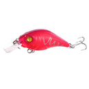 Set of 10 Hard ABS Plastic Fishing Lures Baits with 2 Treble Hooks Size 6