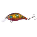 Set of 10 Hard ABS Plastic Fishing Lures Baits with 2 Treble Hooks Size 6