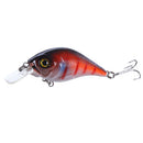 Set of 10 Hard ABS Plastic Fishing Lures Baits with 2 Treble Hooks Size 6
