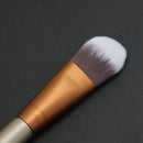 Flat Head Makeup Brush Blush Contour Foundation Brush Cosmetic Tool - Pack of 1 - Gold