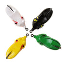 Vivid Frog Baits Durable Ray Frog Fishing Lure Soft Bionic Bait Lead Head Hook