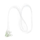 20pcs Shine Luminous Fishing Hooks with String Barbed Jig Hook Tackle