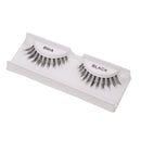 Women Pro Fashionable Eye Makeup Beauty Party Charms 1 Pair Black Handmade Natural Artificial Eyelashes Eye Extensions - 4