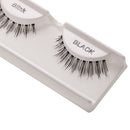 Women Pro Fashionable Eye Makeup Beauty Party Charms 1 Pair Black Handmade Natural Artificial Eyelashes Eye Extensions - 2