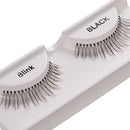 Women Pro Fashionable Eye Makeup Beauty Party Charms 1 Pair Black Handmade Natural Artificial Eyelashes Eye Extensions - 1