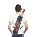 Adjustable Hunting Back Archery Arrow Case Carrier Pocket with Strap