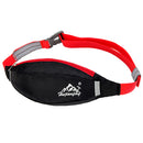 Waterproof Jogging Cycling Carry Phone Earphone Money Key Storage Holder Pouch Running Waist Pack Belt Bum Bag Black