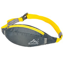 Waterproof Jogging Cycling Carry Phone Earphone Money Key Storage Holder Pouch Running Waist Pack Belt Bum Bag Grey