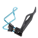 Adjustable Aluminum Cycling Bike Water Bottle Holder Cage Cup Rack - Blue