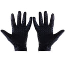 1 Pair of Fashionable Anti-Slip Zippered Design Touch Screen Cycling Hunting Full Finger Gloves for Men Women Green L