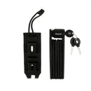 Portable Folding Bike Lock Black With Rack High Security Bicycle Lock