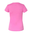 Women Cycling Round Neck Sports Athletic Quick Dry Breathable T-Shirt Short Sleeve Shirt Rose S