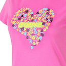 Women Cycling Round Neck Sports Athletic Quick Dry Breathable T-Shirt Short Sleeve Shirt Rose S