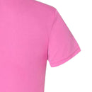 Ladies Women Cycling Running Round Neck Sports Quick Dry T-Shirt Breathable Short Sleeve Tee Shirt Rose L