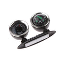2 in 1 Outdoor Travel Car Cycling Driving Navigation Compass Thermometer Boat Truck Climbing Hiking Camping Direction Guide